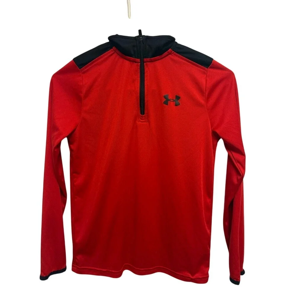 Under Armour Red and Black Kids Sweatshirt Size M (Boy)